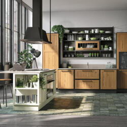Argyrou Kitchens Larnaca Industrial Italian Kitchen By Lube Provenza Wood